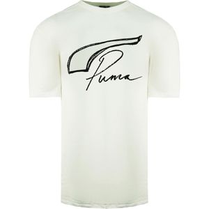 Puma x Rhugi - Korte Mouw Crew Neck - T-shirt - Wit