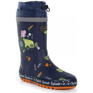 Regatta Kinderen/Kinderen Splash Peppa Pig Wellington Boots (Marine/Oranje/Groen)