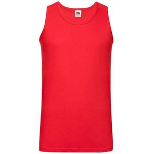Fruit of the Loom Heren sportvest top (Rood)