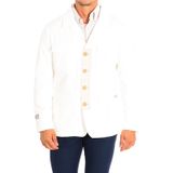 La Martina - TMJ001-TW408 - Herenjack - Witte Kleur - Lange Mouwen - Regular Fit