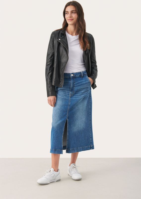 Leren jas Casual fit black