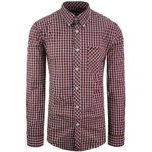 Ben Sherman geruit heren rood Oxford overhemd