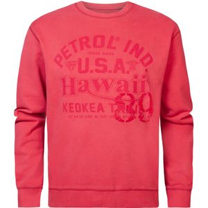 Petrol Industries - Heren Plus Size Artwork Sweater Journey - Rood