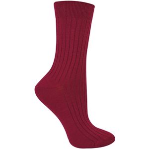 Steven - Dames 1 Paar Originele Merino Wollen Sokken - Outdoor Boot Sokken - Bordeaux