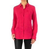 La Martina - Blouse - Roze - Linnen