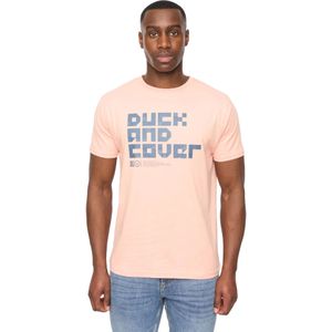 Duck en Cover Heren Bloxx T-Shirt (Koraal)