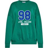 Mymo - Sweatshirt - Donkergroen - Dames - Oversized Design