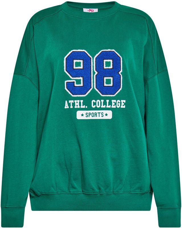 Mymo - Sweatshirt - Donkergroen - Dames - Oversized Design