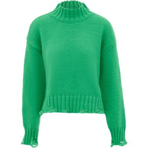 Mymo - Jumper - Groente - Pullover Trui