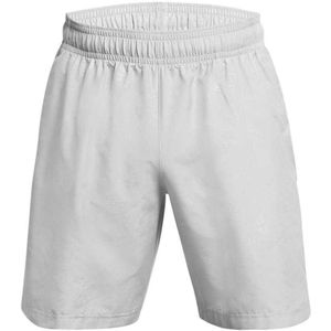 Under Armour Heren Tech Geweven Korte Broek met Opdruk (Grijs)