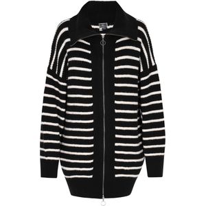 DreiMaster - Vintage - Gebreid Vest - Zwart/Natuurwit