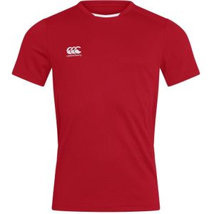 Canterbury Unisex T-shirt Club Dry voor volwassenen (Rood)