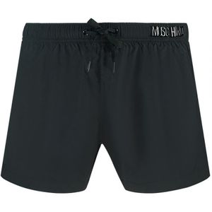Moschino Zwarte Zwarte Short Met Metalen Logo En Merklogo - Maat M