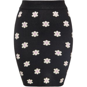 Mymo - Rock - Zwart - Gebreid Materiaal - Hoge Taille