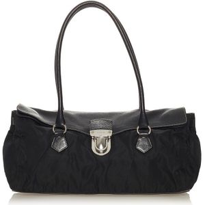 Vintage Prada Tessuto Easy Shoulder Bag Black