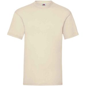 Fruit of the Loom Heren Valueweight T-Shirt (Natuurlijk)