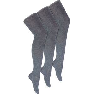Heat Holders - 3 paar ondoorzichtige schoolleggings voor meisjes - Grijs