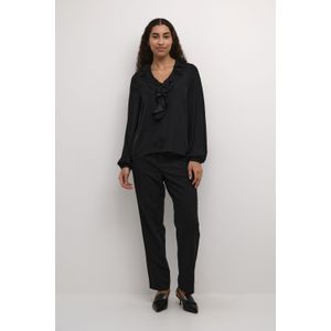 Blouse met lange mouwen Regular fit Black