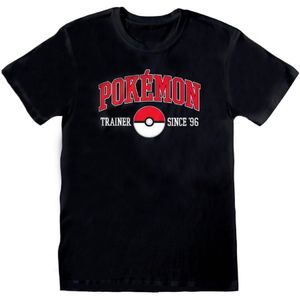 Pokemon Unisex T-shirt Volwassen sinds 96 (Zwart)