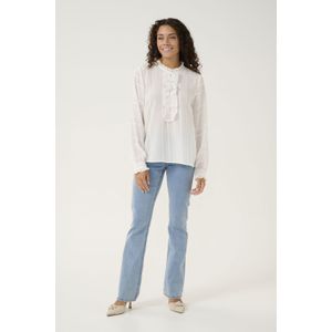 Blouse met lange mouwen Regular fit white