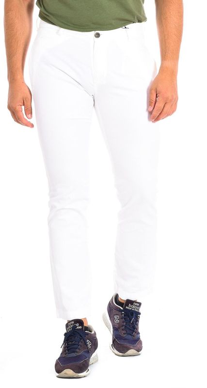 La Martina - TMT014-TL121 - Lange Broek - Wit - Rechte Snit