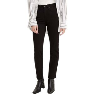 Levis Dames/Dames 724 High Rise Slim Jeans (Zwart)