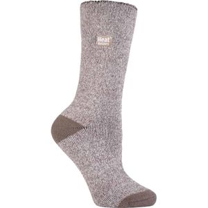 Heat Holders Lite dames dunne thermo wintersokken - Bruin / Crème