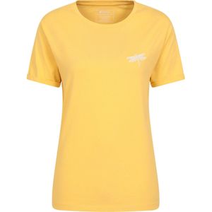 Mountain Warehouse Dames/Dames Libelle Organisch Losjes T-shirt (Lichtgeel)