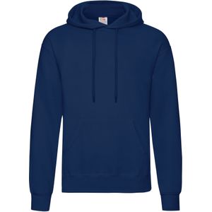 Fruit Of The Loom Unisex Volwassenen Klassiek Sweatshirt met capuchon (Marine)