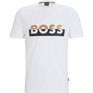 Boss Heren Tiburt 42 T-Shirt (Wit)