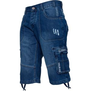 Enzo Cargo Combat Denim-shorts Voor Heren - Maat 32 (Taille)