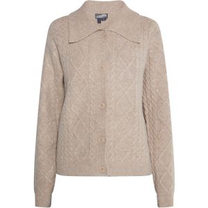 DreiMaster - Vest - Beige Bruin Gemêleerd - Dames