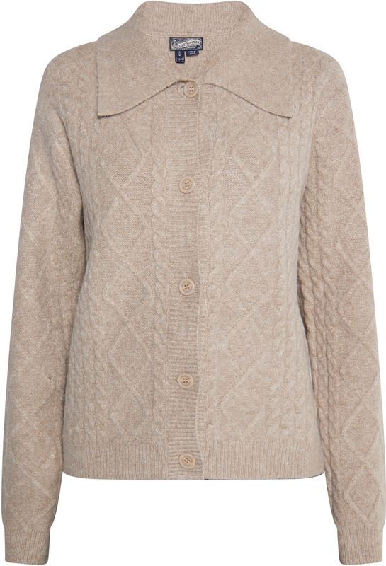 DreiMaster - Vest - Beige Bruin Gemêleerd - Dames