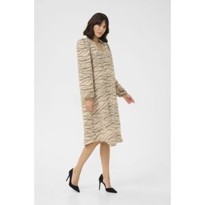 Blouse met lange mouwen Regular fit Nomad w. Black Deep graphic beige