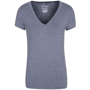 Mountain Warehouse Dames/Dames Vitaliteit V Hals T-shirt (Marine) - Maat 36