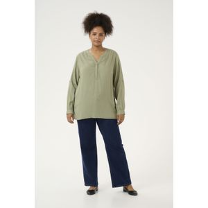 Blouse met lange mouwen Regular fit Oil Green
