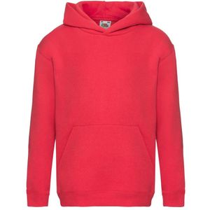 Fruit of the Loom Sweatshirt met capuchon voor kinderen/Kinderen (Rood)
