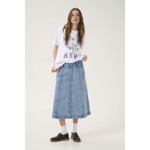 My Essential Wardrobe - DangoMW - A-lijn Rok - Blauw - Denim