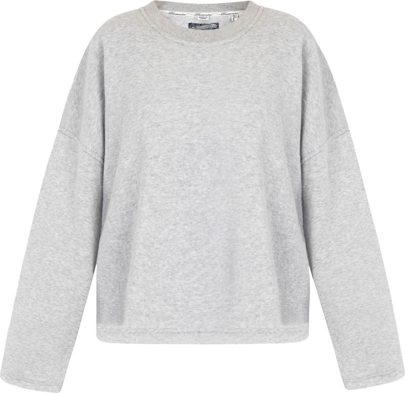 DreiMaster - Oversized Sweatshirt - Licht Grijs Melange - Dames