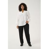 KAFFE CURVE Blouse 'Anni'  wit
