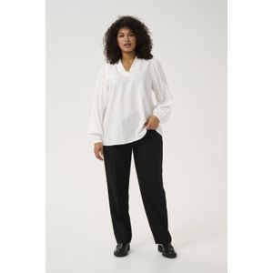 Blouse met lange mouwen Regular fit Chalk white