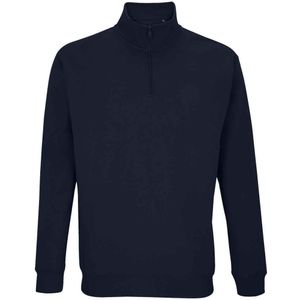 SOLS Uniseks Conrad Sweatshirt met Quarter Zip voor volwassenen (Franse marine)