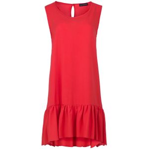 A-lijn Jurk - Oranje - Mouwloos - Ronde Halslijn - Geweven Tencelstof