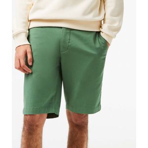 Heren Lacoste Slim Fit Stretch Katoenen Bermuda Shorts in Groen