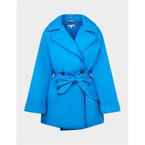 Women's Tommy Hilfiger Padded Trench Coat In Blue - Maat L