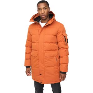 Crosshatch Heren Milwaka Lange Jas (Verbrande Oranje)