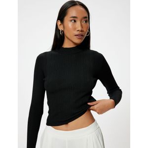 Koton - Trui - Zwart - Slanke Pasvorm - Lange Mouw
