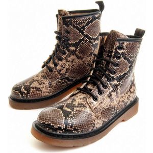 Montevita Boot Miltarsnake In Brown - Maat 38