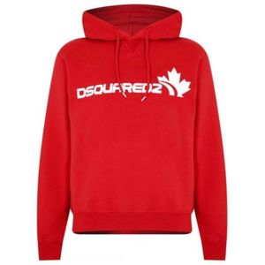Dsquared2 Maple Leaf Cool Fit Red Hoodie - Maat L