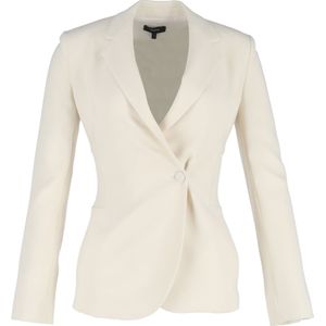 Theory Crêpe Effen Blazer in Witte Wol